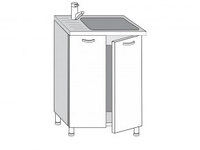 2.60.2м Шкаф-стол на 600мм под врезную мойку с 2-мя дверцами в Нязепетровске - nyazepetrovsk.магазин96.com | фото